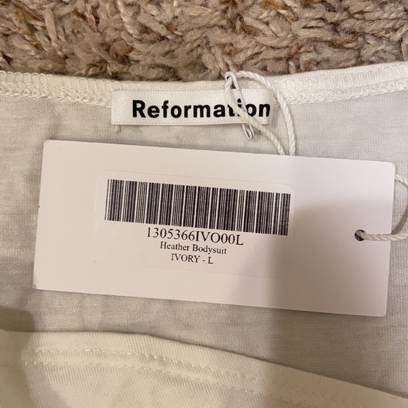 NWT Reformation Heather Bodysuit size L - Picture 6 of 6